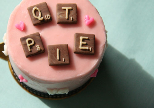 scrabble cake